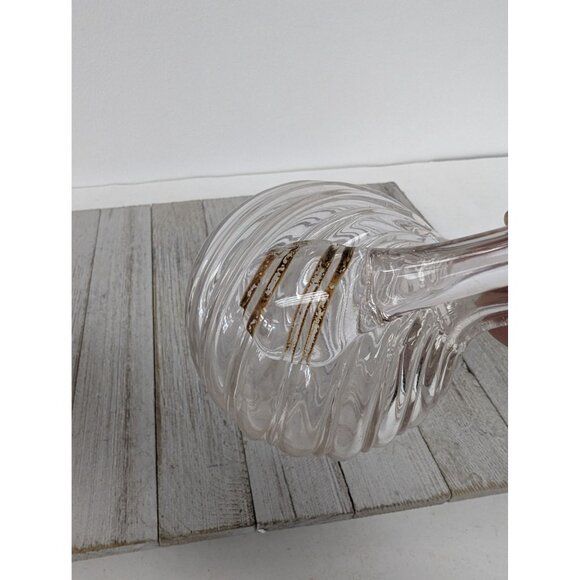 Optic Swirl Oil Cruet Light Pink No Stopper 5" Tall - Picture 2 of 7